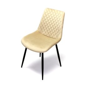 Onyx szék beige bársony szövet