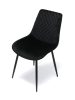 Onyx szék fekete bársony szövet