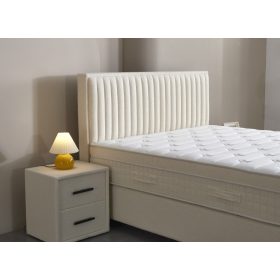   ARDEN buklé szövetes ágyneműtartós ágy SZETT matraccal 140*200