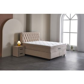   PRESTIGE buklé szövetes ágyneműtartós ágy SZETT matraccal 140*200