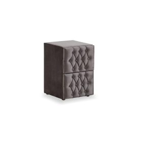 VISCO LUX GREY kárpitozott éjjeliszekrény