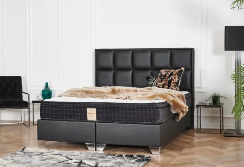 SIESTA Prémium bőr kontinentális ágy SZETT matraccal