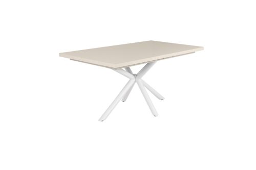 Suzy magasfényű asztal beige színben