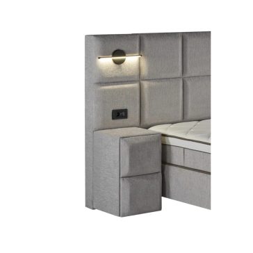  ELITE - LIBERTA  kárpitozott OKOS  ágy (LED, konnektor, USB) 180*200
