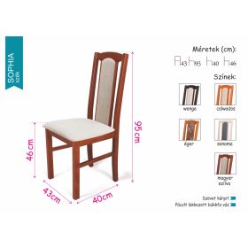 Sophia szék Félix étkezőasztallal  - étkezőgarnitúra