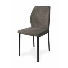 Lia modern, sötétbarna, kárpitozott étkezőszék