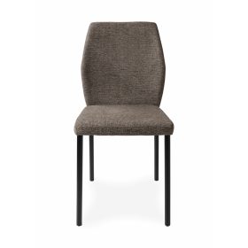 Lia modern, sötétbarna, kárpitozott étkezőszék