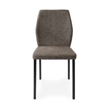 Lia modern, sötétbarna, kárpitozott étkezőszék