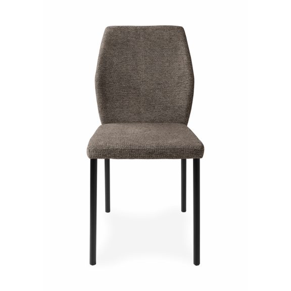 Lia modern, sötétbarna, kárpitozott étkezőszék