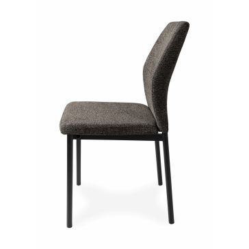 Lia modern, sötétbarna, kárpitozott étkezőszék