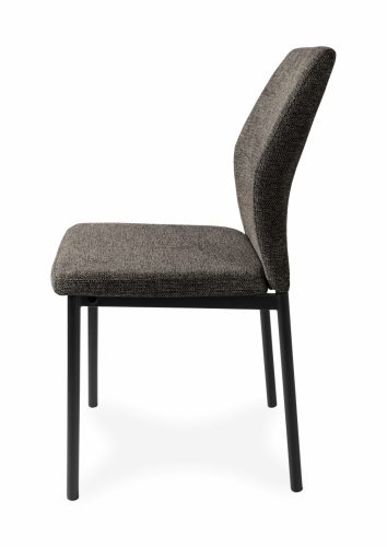 Lia modern, sötétbarna, kárpitozott étkezőszék