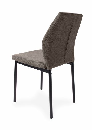 Lia modern, sötétbarna, kárpitozott étkezőszék