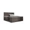 ST6 kárpitozott barna boxspring ágy 200*200