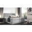 ST6 kárpitozott világosszürke boxspring ágy 200*200