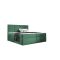 ST6 kárpitozott zöld boxspring ágy 140*200