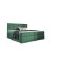 ST6 kárpitozott zöld boxspring ágy 140*200