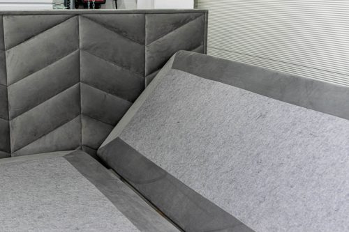 ST6 világosszürke boxspring ágy