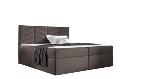 ST6 világosszürke boxspring ágy