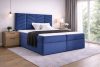 ST6 kárpitozott kék boxpring ágy 160*200