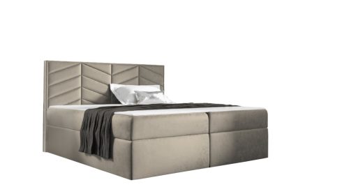 ST6 világosszürke boxspring ágy