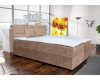 ARAMIS bézs kárpitozott boxspring ágy 180*200