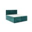 TYP 58 kárpitozott türkiz boxspring ágy 140*200
