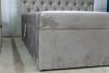 TYP 58 kárpitozott türkiz boxspring ágy 140*200