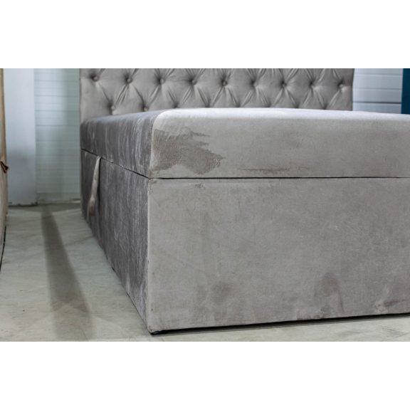 TYP 58 kárpitozott türkiz boxspring ágy 140*200