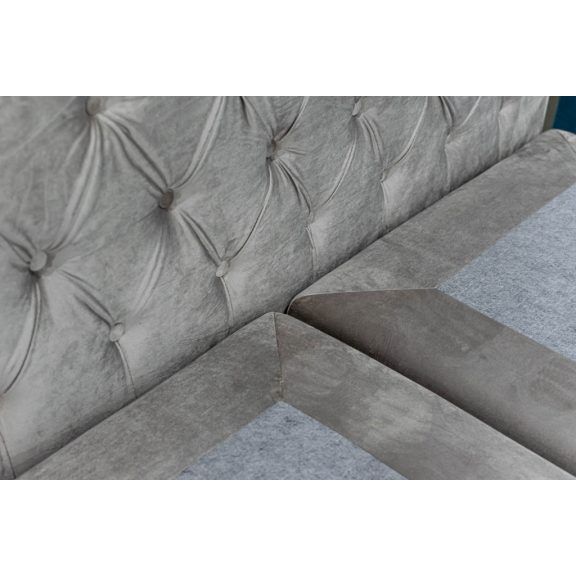 TYP 58 kárpitozott türkiz boxspring ágy 140*200