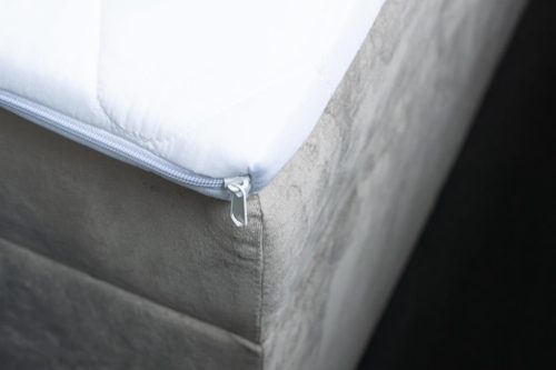 TYP 58 kárpitozott türkiz boxspring ágy 140*200