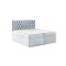 TYP 58 kárpitozott világoskék boxspring ágy 140*200