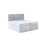 TYP 58 kárpitozott világoskék boxspring ágy 140*200