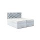 TYP 58 kárpitozott világoskék boxspring ágy 140*200