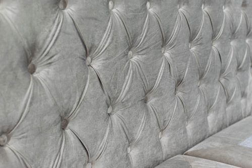 TYP 58 kárpitozott szürkés-bézses boxspring ágy 160*200