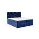 TYP 58 kárpitozott sötétkék  boxspring ágy 180*200