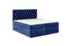 TYP 58 kárpitozott sötétkék  boxspring ágy 140*200