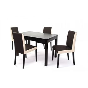 Berta étkezőasztal Kanzo  székkel  - étkezőgarnitúra