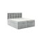 TYP 50  szürke kárpitozott  boxspring ágy 140*200