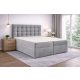 TYP 50  szürke kárpitozott  boxspring ágy 140*200