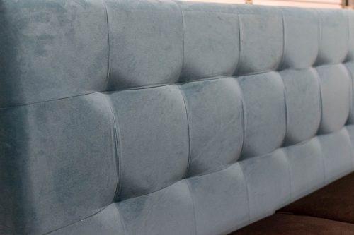 TYP 50  szürke kárpitozott  boxspring ágy 140*200