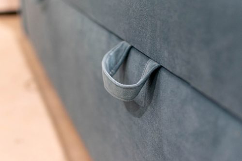 TYP 50  szürke kárpitozott  boxspring ágy 140*200