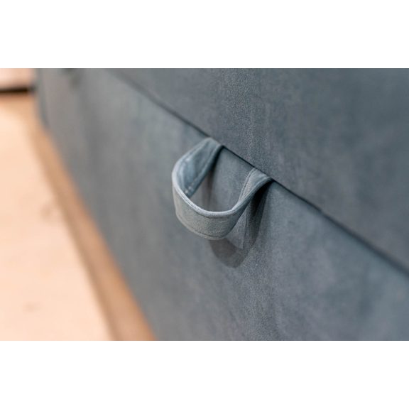 TYP 50  szürke kárpitozott  boxspring ágy 140*200
