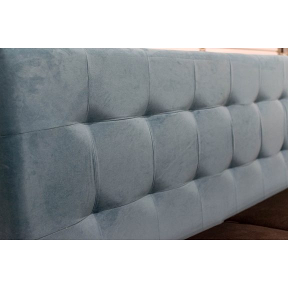 TYP 50  szürke kárpitozott  boxspring ágy 140*200