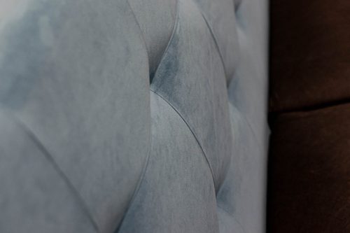 TYP 50  szürke kárpitozott  boxspring ágy 140*200