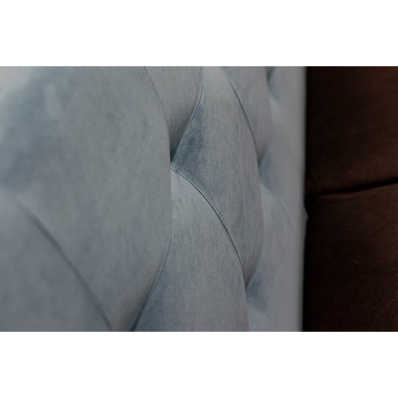 TYP 50  szürke kárpitozott  boxspring ágy 140*200