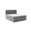 TYP 50  sötétszürke kárpitozott   boxspring ágy 140*200