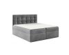 TYP 50  sötétszürke kárpitozott   boxspring ágy 140*200