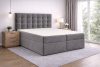 TYP 50  sötétszürke  kárpitozott boxspring ágy 160*200