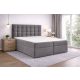 TYP 50  sötétszürke  kárpitozott boxspring ágy 160*200