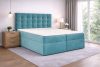 TYP 50  azúrkék kárpitozott boxspring ágy 180*200